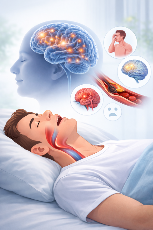 Как обструктивное апноэ сна влияет на мозг и нервную систему
